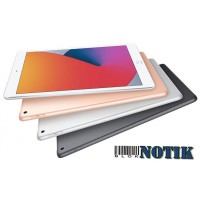 Планшет Apple iPad 10.2" 2020 4G 128GB Silver, 10.2-2020-4G-128-Silver