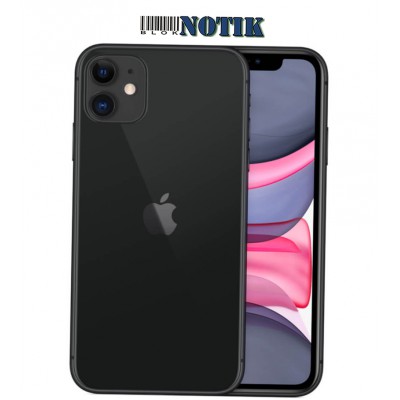 Смартфон Apple iPhone 11 128Gb Duos Black, 11-128-D-Black