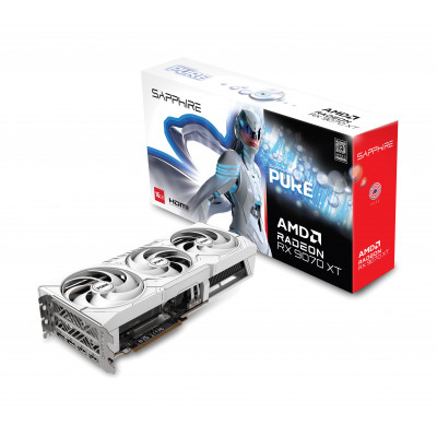 Видеокарта Sapphire Radeon RX 9070 XT 16GB PURE 11348-02, 11348-02