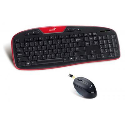 Комплект клавиатура и мышь Genius KB-8005 With Red Frame 31340003106, 31340003106