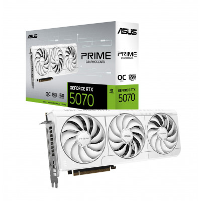 Видеокарта ASUS PRIME RTX5070 O12G WHITE 90YV0M19-M0NA00, 90YV0M19-M0NA00