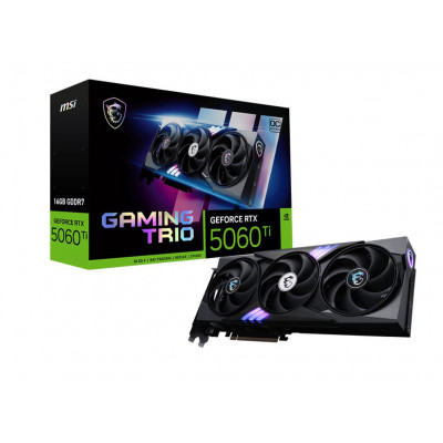 Видеокарта MSI GeForce RTX 5060 Ti 8G GAMING TRIO OC 912-V536-004, 912-V536-004