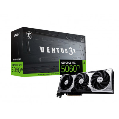 Видеокарта MSI GeForce RTX 5060 Ti 16G VENTUS 3X OC 912-V812-077, 912-V812-077