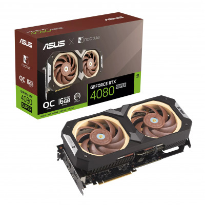 Видеокарта ASUS GeForce RTX4080S 16Gb NOCTUA, ASUS-GeForce-RTX4080S-16Gb-NOCTUA