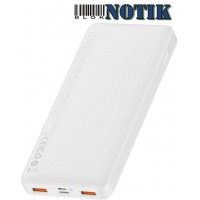Power Bank Baseus Bipow Digital Display 10000mAh 20W White , BasBip-20W-10000-White