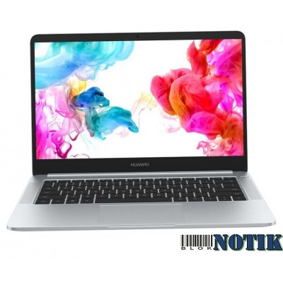 Ноутбук Huawei MateBook D 15.6" DM-W60 i7-8550U/8GB/128SSD+1Tb/Intel HD/MX150 2GB/Win10 Silver, DM-W60-Silver