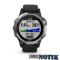 Smart Watch Garmin Fenix 5 Plus Silver Premium GPS Sports Watch 010-01988-10, 010-01988-10