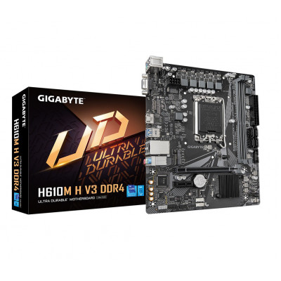 Материнская плата GIGABYTE H610M H V3 DDR4, GIGABYTE-H610MH-V3-DDR4