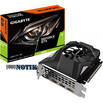 Видеокарта GIGABYTE GeForce GTX1650 4096Mb MINI X GV-N1650IX-4GD, GV-N1650IX-4GD