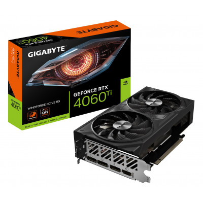 Видеокарта MSI GeForce RTX 4060 Ti WINDFORCE OC V2 8G GV-N406TWF2OCV2-8GD, GV-N406TWF2OCV2-8GD