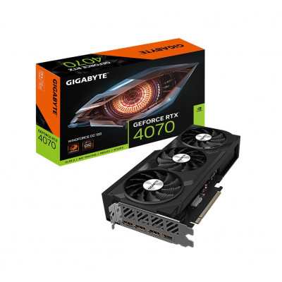 Видеокарта GIGABYTE GeForce RTX 4070 WINDFORCE OC 12G GV-N4070WF3OC-12GD, GV-N4070WF3OC-12GD