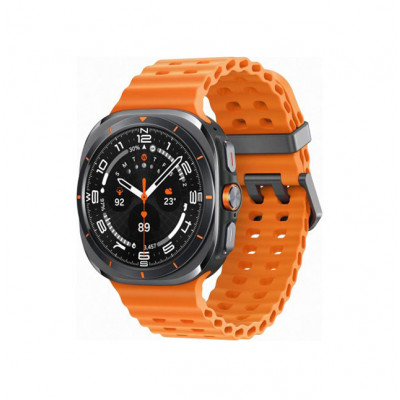 Smart Watch Samsung Galaxy Watch Ultra  L705 Titanium Gray Silicon Band Orange  NFC UASM-L705FDAASEK, L705-Titanium-Gray-UA