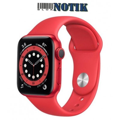 Apple Watch Series 6 GPS 40mm GPS Red Aluminum Case + Red Sport Band M00A3, M00A3