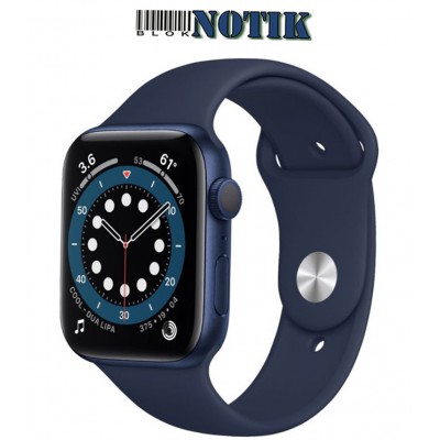 Apple Watch Series 6 GPS M00J3 44mm Blue Aluminium Case with Blue Sport Band, M00J3