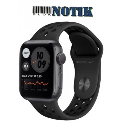 Apple Watch Series 6 40mm Nike+ Space Gray Aluminum Case with Anthracit Black Sport Band M00X3, M00X3