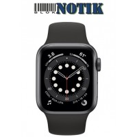 Apple Watch Series 6 GPS + LTE M02Q3 40mm Space Gray Aluminium Case with Black Sport Band, M02Q3