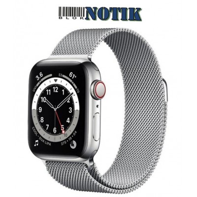 Apple Watch Series 6 GPS+LTE 40mm Silver Stainless Steel Case + Silver Milan Loop M02V3/M06U3, M02V3/M06U3
