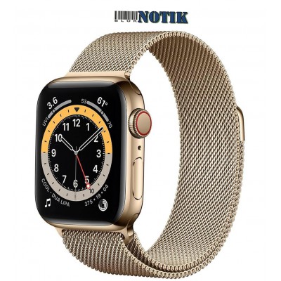 Apple Watch Series 6 GPS + LTE 40mm Gold Stainless Steel Case + Gold Milan Loop M06W3-M02X3, M06W3-M02X3