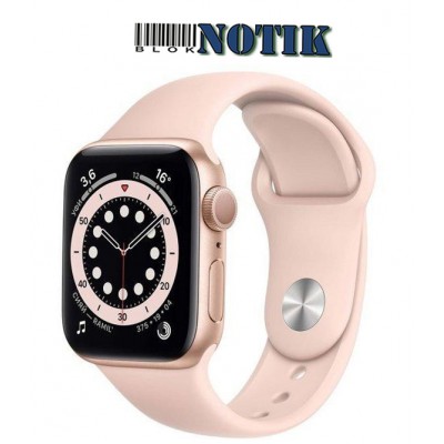 Apple Watch Series 6 GPS + Cellular 44mm Gold Aluminum Case with Pink Sand Sport Band M07G3, M07G3