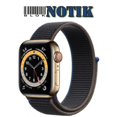 Apple Watch Series 6 GPS + LTE M07P3 44mm Gold Stainless Steel Case with Gold Milanese Loop, M07P3