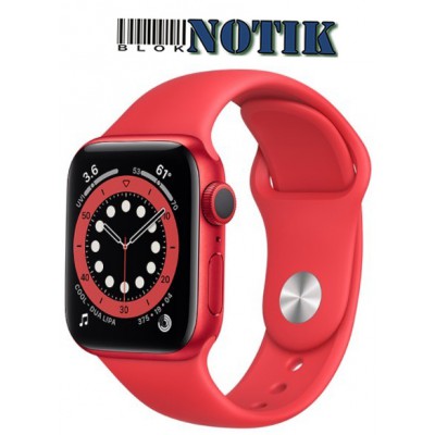 Smart Watch Apple Watch Series 6 GPS + Cellular 44mm Aluminum Case w. PRODUCTRED Sport B. M07K3, M07K3