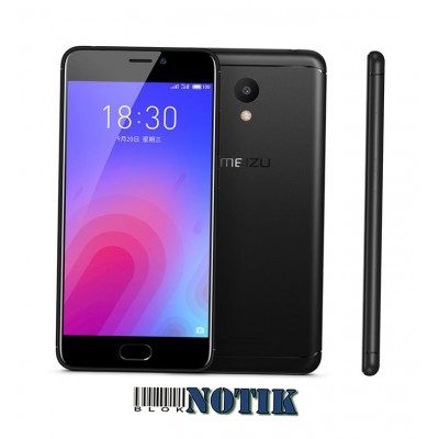 Смартфон Meizu M6 2/16Gb LTE Dual Black EU, M6-2-16-LTE-Dual-Bla