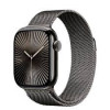 Apple Watch Series 10 LTE 46mm Slate Titanium Case w. Slate Milanese Loop - S/M (MC7R4)