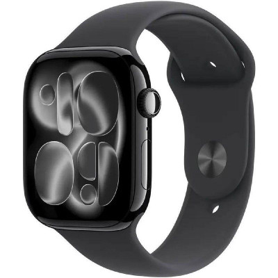 Apple Watch Series 11 GPS 42mm Jet Black Alu. Case w. Black S. Band - S/M MEQT4, MEQT4