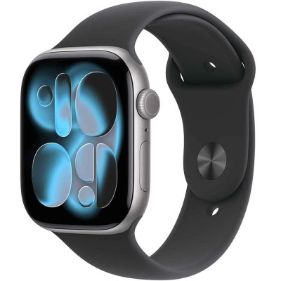 Apple Watch Series 11 GPS 42mm Space Grey Alu. Case w. Black S. Band - S/M MEQW4, MEQW4
