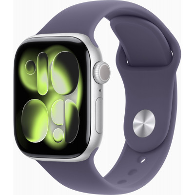Apple Watch Series 11 GPS 42mm Silver Alu. Case w. Purple Fog S. Band - S/M MEU64, MEU64