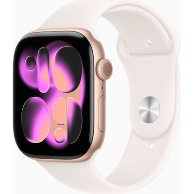 Apple Watch Series 11 GPS 46mm Rose Gold Aluminium Case with Light Blush Sport Band S/M MEV64, MEV64 Apple Watch Series 11 GPS 46mm Rose Gold Aluminium Case with Light Blush Sport Band S/M MEV64, MEV64