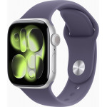 Apple Watch Series 11 GPS 46mm Silver Alu. Case w. Purple Fog S. Band - M/L (MEVA4)