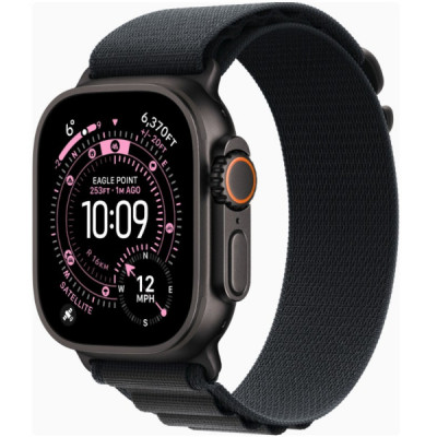 Apple Watch Ultra 3 GPS + Cellular 49mm Black Tit. Case w. Black Alpine Loop - Small MF0Q4, MF0Q4 Apple Watch Ultra 3 GPS + Cellular 49mm Black Tit. Case w. Black Alpine Loop - Small MF0Q4, MF0Q4