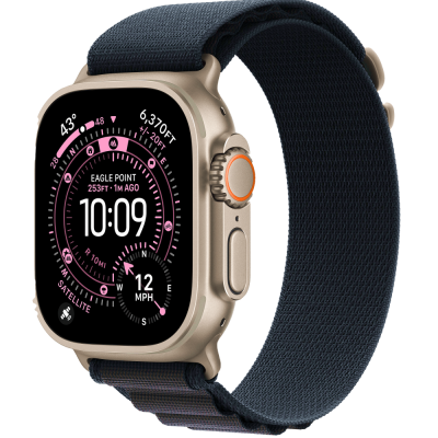 Apple Watch Ultra 3 GPS + Cellular 49mm Natural Tit. Case w. Black Alpine Loop - Medium MFTF4, MFTF4 Apple Watch Ultra 3 GPS + Cellular 49mm Natural Tit. Case w. Black Alpine Loop - Medium MFTF4, MFTF4
