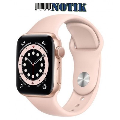 Apple Watch Series 6 GPS MG123 40mm Gold Aluminium Case with Pink Sport Band, MG123