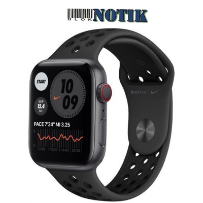 Apple Watch Series 6 Nike GPS+ LTE MG2J3 44mm Space Gray Aluminum Case with Anthracite/Black Nike Sport Band, MG2J3