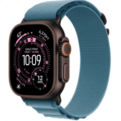 Apple Watch Ultra 3 GPS + Cellular 49mm Black Tit. Case w. Light Blue Alpine Loop - Large MG9M4, MG9M4 Apple Watch Ultra 3 GPS + Cellular 49mm Black Tit. Case w. Light Blue Alpine Loop - Large MG9M4, MG9M4