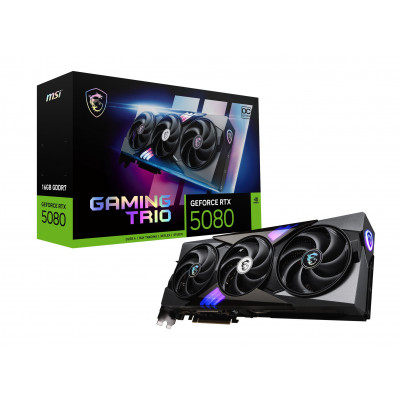Видеокарта MSI GeForce RTX 5080 16G GAMING TRIO OC, MGeFo-RTX5080-16G-GAM-TOC Видеокарта MSI GeForce RTX 5080 16G GAMING TRIO OC, MGeFo-RTX5080-16G-GAM-TOC