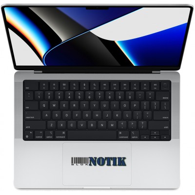 Ноутбук Apple MacBook Pro 14" M1 Silver MMQX3/Z15K0010L Custom, MMQX3-Z15K0010L