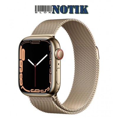 Apple Watch Series 7 41mm LTE Gold Stainless Steel with Gold Milanese Loop MKJ03/MKHH3, MKJ03/MKHH3