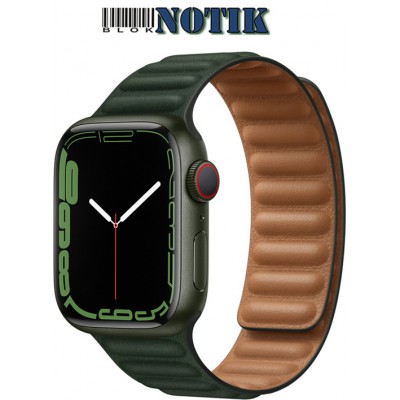 Apple Watch Series 7 45mm LTE Green Aluminum Case with Clover Sport Band MKJ93, MKJ93
