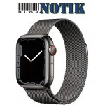 Apple Watch Series 7 45mm LTE Graphite Stainless Steel with Graphite Milanese Loop (MKL33)