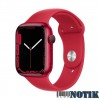Apple Watch Series 7 41mm GPS Red Aluminum Case + Red Sport Band (MKN23)