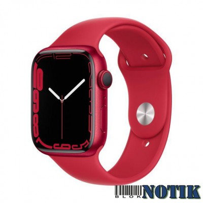 Apple Watch Series 7 41mm GPS Red Aluminum Case + Red Sport Band MKN23, MKN23