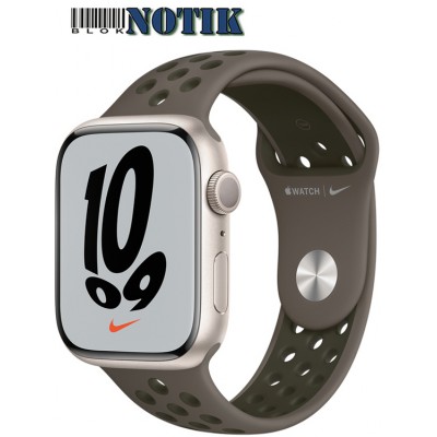 Apple Watch Series 7 41mm GPS Midnight Aluminum Case + Anthracite/Black Nike Sport Band MKN43, MKN43
