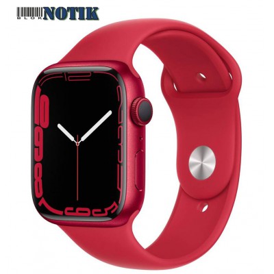 Apple Watch Series 7 GPS MKNJ3 41mm Red Aluminium Case with Red Solo Loop, MKNJ3