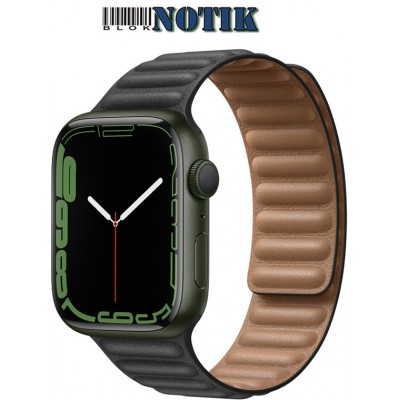 Apple Watch Series S7 GPS 45mm Green/Sequoia Green Leather Link M/L MKNQ3/ML803, MKNQ3/ML803