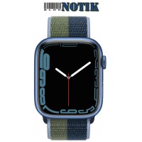 Apple Watch Series S7 GPS 45mm Blue/Abyss Blue Moss Green Sport Loop MKNR3/ML313, MKNR3/ML313