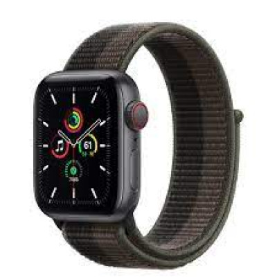 Apple Watch SE GPS + Cellular 40mm S. Gray Aluminum Case w. Tornado/Gray S. Loop MKR33-MKQR3, MKR33-MKQR3