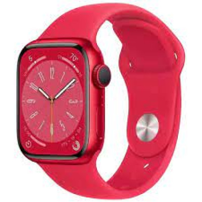 Apple Watch Series 8 GPS + Cellular 41mm PRODUCT RED Aluminum Case w. PRODUCT RED S. Band MNJ23, MNJ23